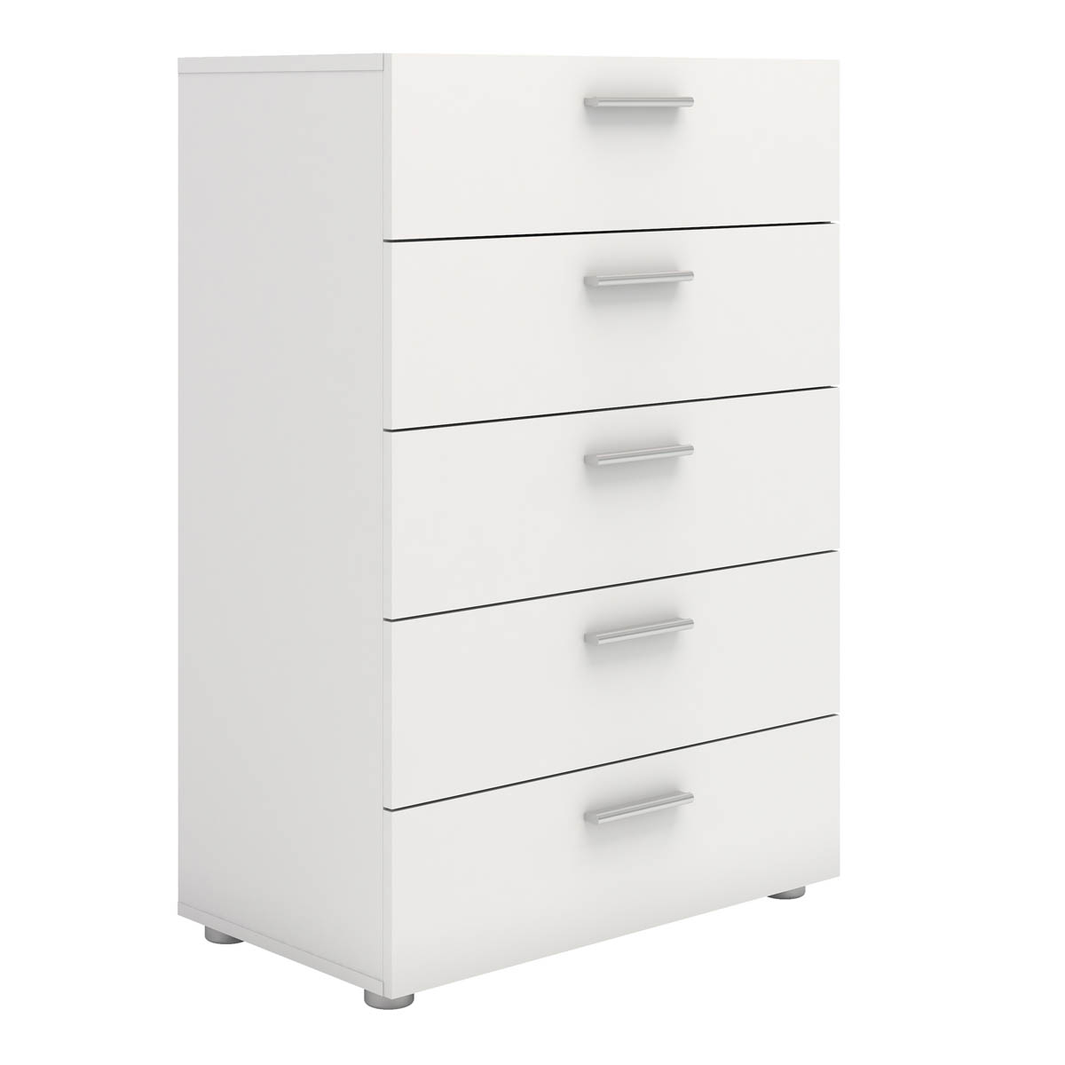 Pepe Chest of 5 Drawers White